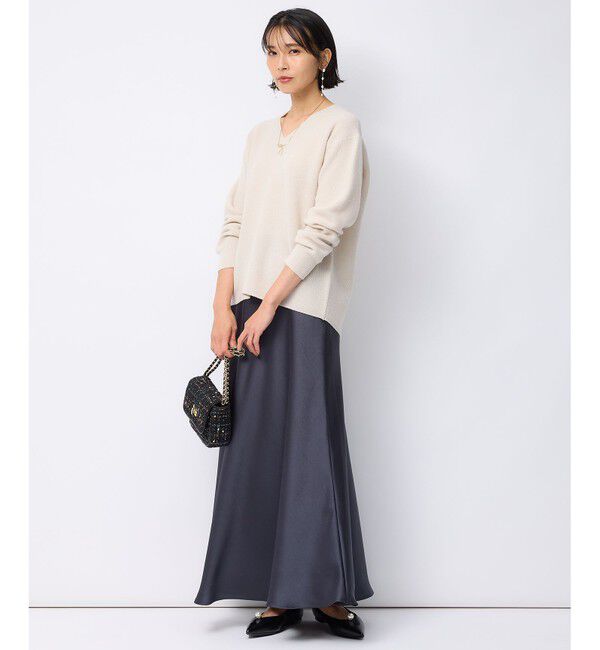 23区「【洗える】ウールカシミヤ Vネック ニット」|ニット・セーター|