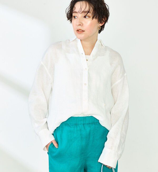 NOLLEY'S「【WEB STAFF恵☆別注カラーあり】《セットアップ対応》MY STANDARD リネンシャツ」|シャツ・ブラウス|