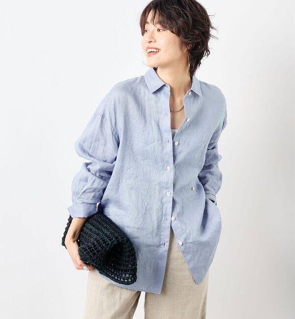 NOLLEY'S「【WEB STAFF恵☆別注カラーあり】《セットアップ対応》MY STANDARD リネンシャツ」|シャツ・ブラウス|