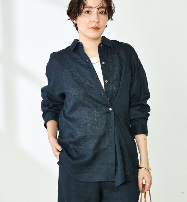 NOLLEY'S「【WEB STAFF恵☆別注カラーあり】《セットアップ対応》MY STANDARD リネンシャツ」|シャツ・ブラウス|