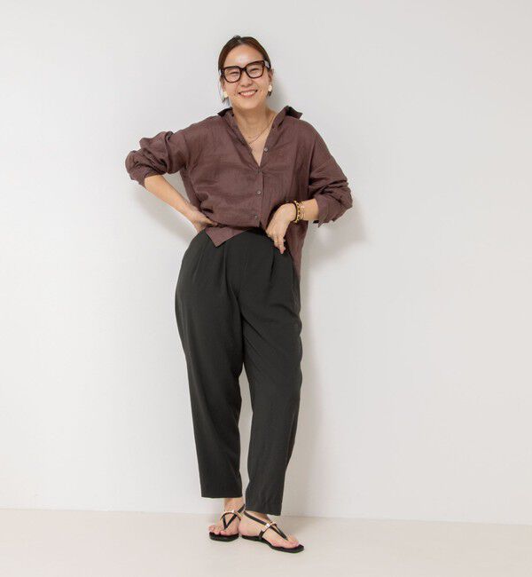 NOLLEY'S「【WEB STAFF恵☆別注カラーあり】《セットアップ対応》MY STANDARD リネンシャツ」|シャツ・ブラウス|