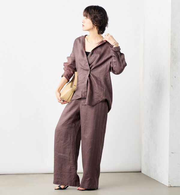 NOLLEY'S「【WEB STAFF恵☆別注カラーあり】《セットアップ対応》MY STANDARD リネンシャツ」|シャツ・ブラウス|