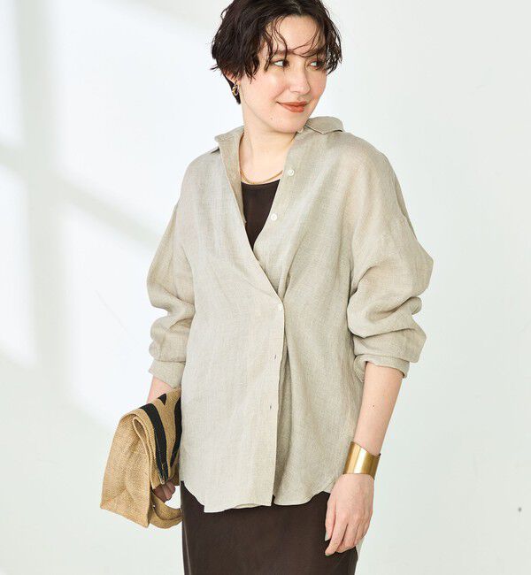 NOLLEY'S「【WEB STAFF恵☆別注カラーあり】《セットアップ対応》MY STANDARD リネンシャツ」|シャツ・ブラウス|