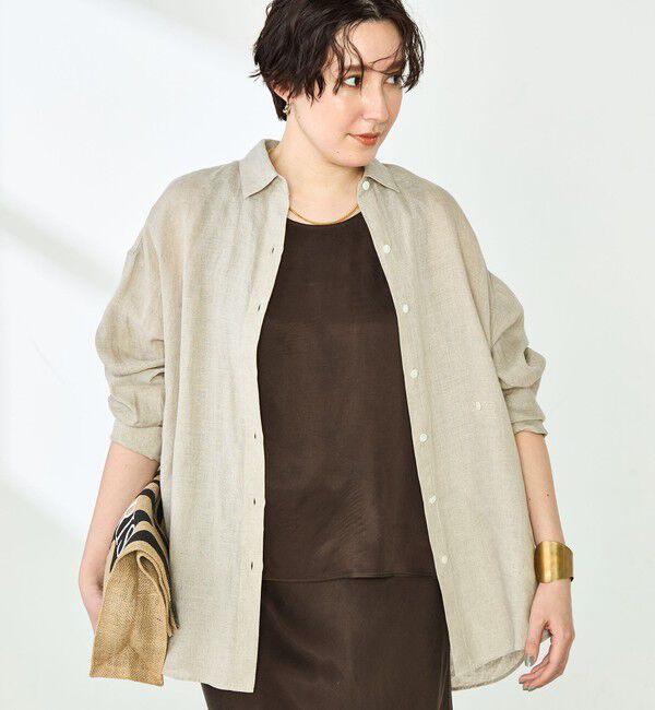 NOLLEY'S「【WEB STAFF恵☆別注カラーあり】《セットアップ対応》MY STANDARD リネンシャツ」|シャツ・ブラウス|