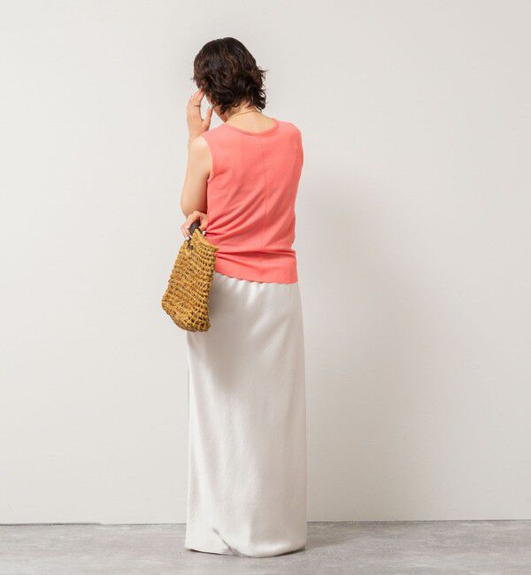 NOLLEY'S「《アンサンブル対応》シアーワッフルヘンリーノースリーブ2WAYプルオーバーカットソー」|Tシャツ・カットソー|