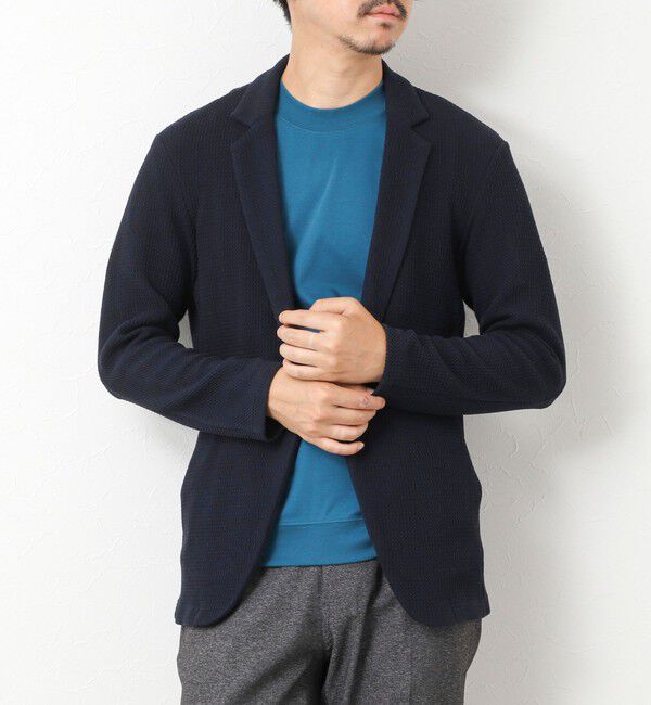 Stutostein「《ビジカジ対応》Relax Jogger Jersey ウォッシャブルテーラーCD」|カーディガン|