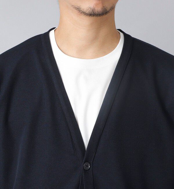 NOLLEY'S goodman「【ACTIVE SECT】《限定展開》ストレッチミラノリブワンボタンカーディガン 25AW」|カーディガン|