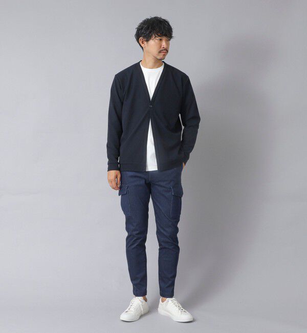 NOLLEY'S goodman「【ACTIVE SECT】《限定展開》ストレッチミラノリブワンボタンカーディガン 25AW」|カーディガン|