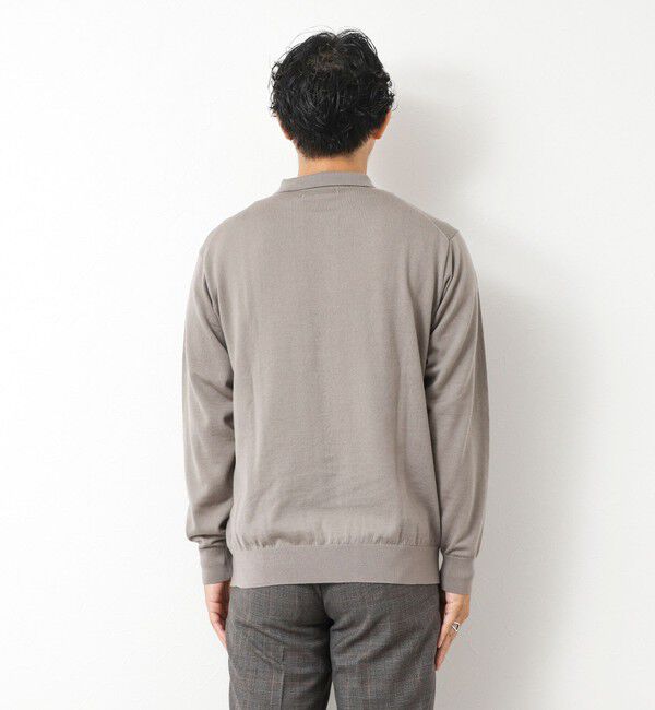 NOLLEY'S goodman「14G成型 ウォッシャブル NSN長袖ポロニット 25AW」|ニット・セーター|