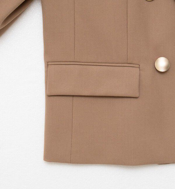 NOLLEY'S sophi「《セットアップ対応》ウォッシャブルウール混ツイルショートジャケット」|テーラードジャケット|