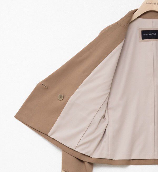 NOLLEY'S sophi「《セットアップ対応》ウォッシャブルウール混ツイルショートジャケット」|テーラードジャケット|
