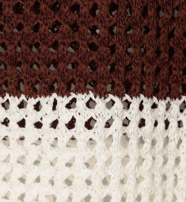 NOLLEY'S「《手洗い可能》テープメッシュ編ポロプルオーバー」|ニット・セーター|