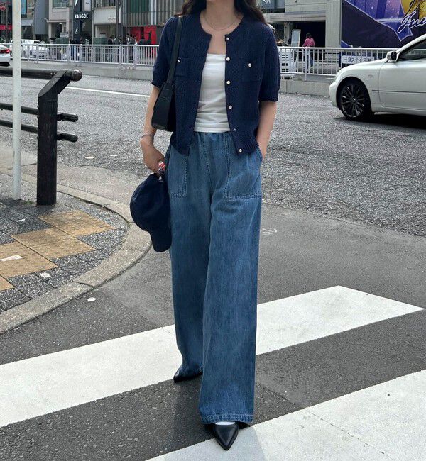 fredy emue「ライトオンスデニムベイカーイージーパンツ」|デニム|