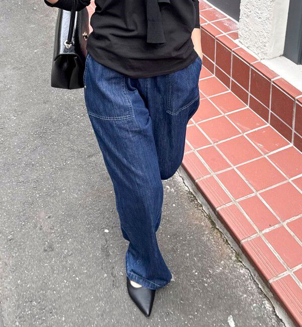 fredy emue「ライトオンスデニムベイカーイージーパンツ」|デニム|