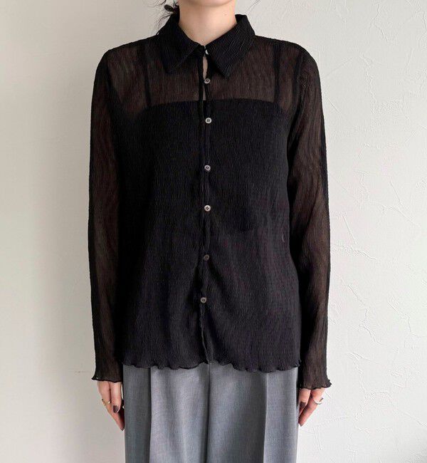 fredy emue「シアープリーツシャツ」|シャツ・ブラウス|