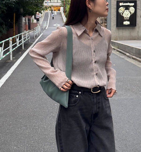 fredy emue「シアープリーツシャツ」|シャツ・ブラウス|