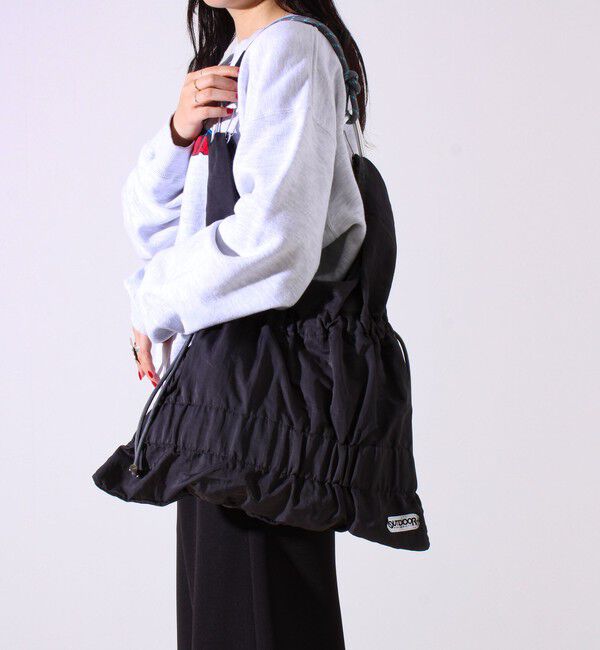 GLOSTER「【昨年即完アイテムが再登場！】【UNISEX】別注 OUTDOOR ドロストショッパーバッグ」|ショルダー・メッセンジャー|