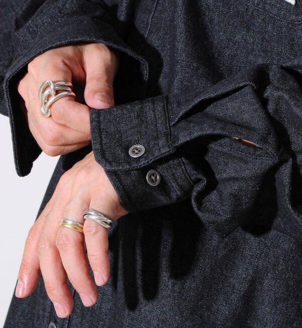 GLOSTER「【GEVACO】デニムフーディーシャツ フード付きデニムシャツ」|シャツ・ブラウス|