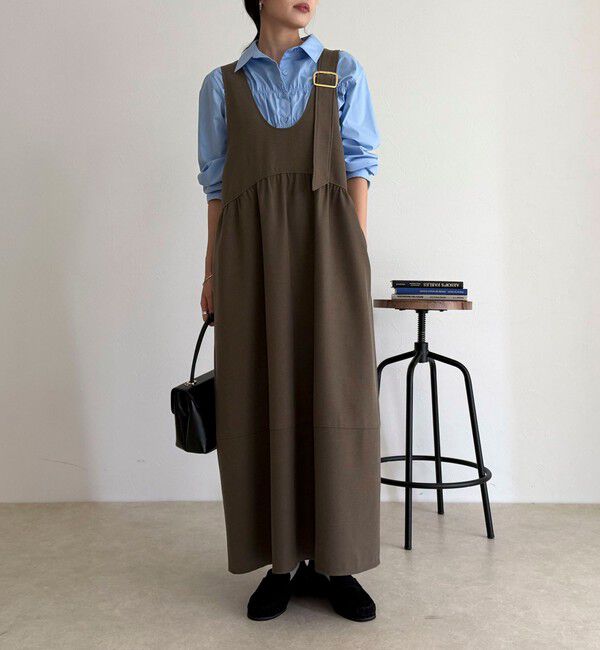 fredy emue「ウール調ジャンスカ」|ワンピース|