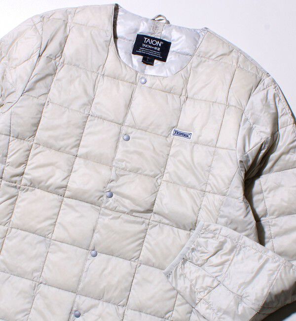 GLOSTER「【UNISEX/4サイズ/6色展開】FREDYMAC別注 TAION インナーダウンジャケット」|ダウン|ライトグレー