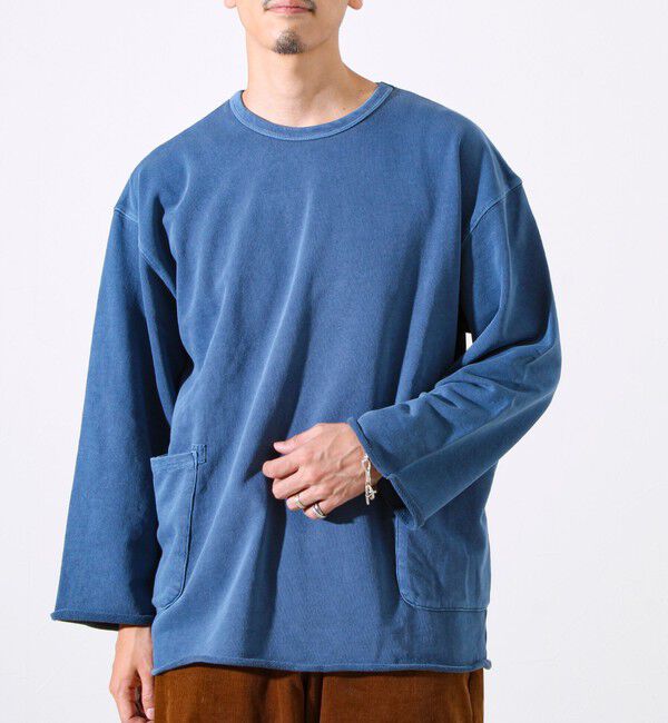 GLOSTER「【秋の一枚着にちょうどいい】9分袖ダブルポケットプルオーバー」|Tシャツ・カットソー|