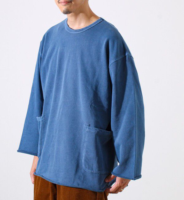 GLOSTER「【秋の一枚着にちょうどいい】9分袖ダブルポケットプルオーバー」|Tシャツ・カットソー|