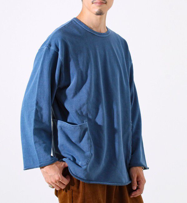 GLOSTER「【秋の一枚着にちょうどいい】9分袖ダブルポケットプルオーバー」|Tシャツ・カットソー|