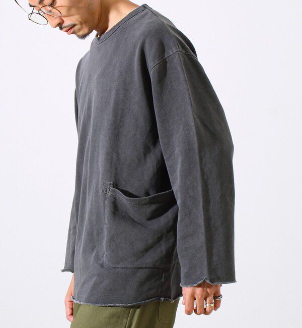 GLOSTER「【秋の一枚着にちょうどいい】9分袖ダブルポケットプルオーバー」|Tシャツ・カットソー|