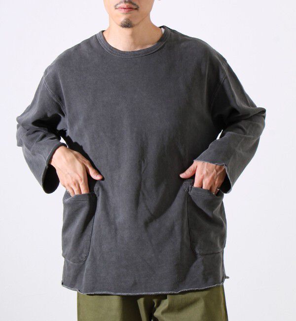 GLOSTER「【秋の一枚着にちょうどいい】9分袖ダブルポケットプルオーバー」|Tシャツ・カットソー|