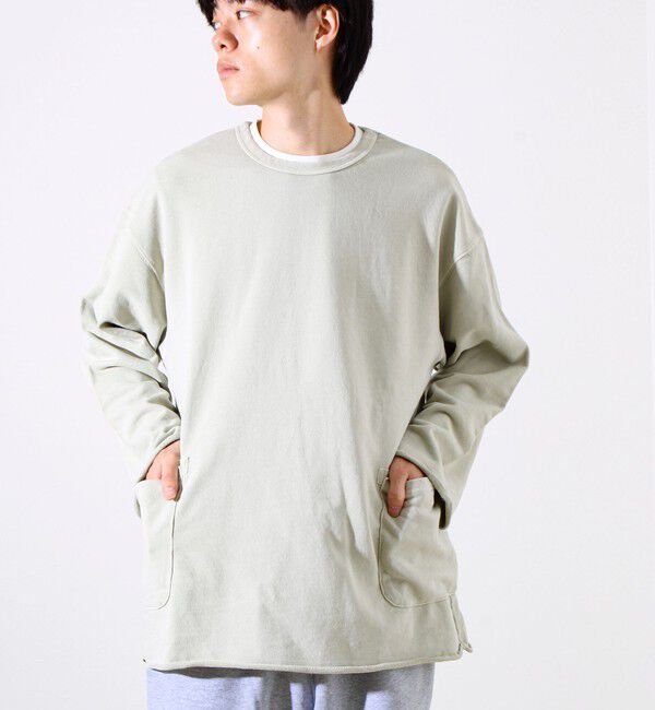 GLOSTER「【秋の一枚着にちょうどいい】9分袖ダブルポケットプルオーバー」|Tシャツ・カットソー|