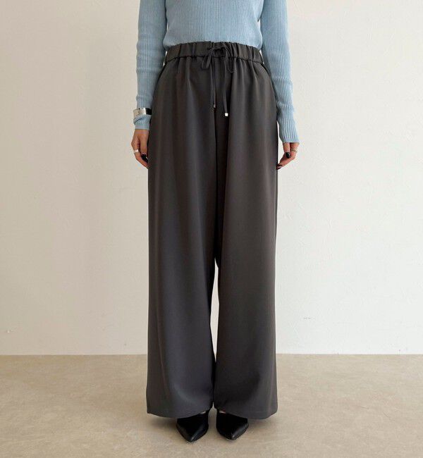 fredy emue「【リピーター続出！/高身長サイズあり】とろみWarmストレートイージーパンツ」|チノ|