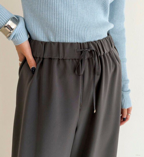 fredy emue「【リピーター続出！/高身長サイズあり】とろみWarmストレートイージーパンツ」|チノ|