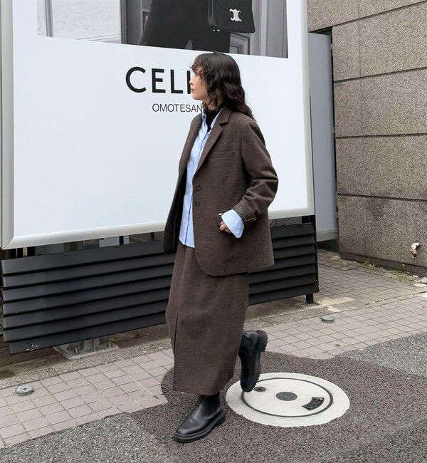 fredy emue「《セットアップ対応》ツィードタイトスカート」|タイト|