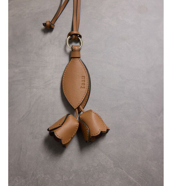 ROPE「【teau・牛革】panier tulip ring charm（キー/バッグチャーム・ネックレス）」|チャーム・キーホルダー|