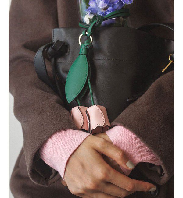 ROPE「【teau・牛革】panier tulip ring charm（キー/バッグチャーム・ネックレス）」|チャーム・キーホルダー|