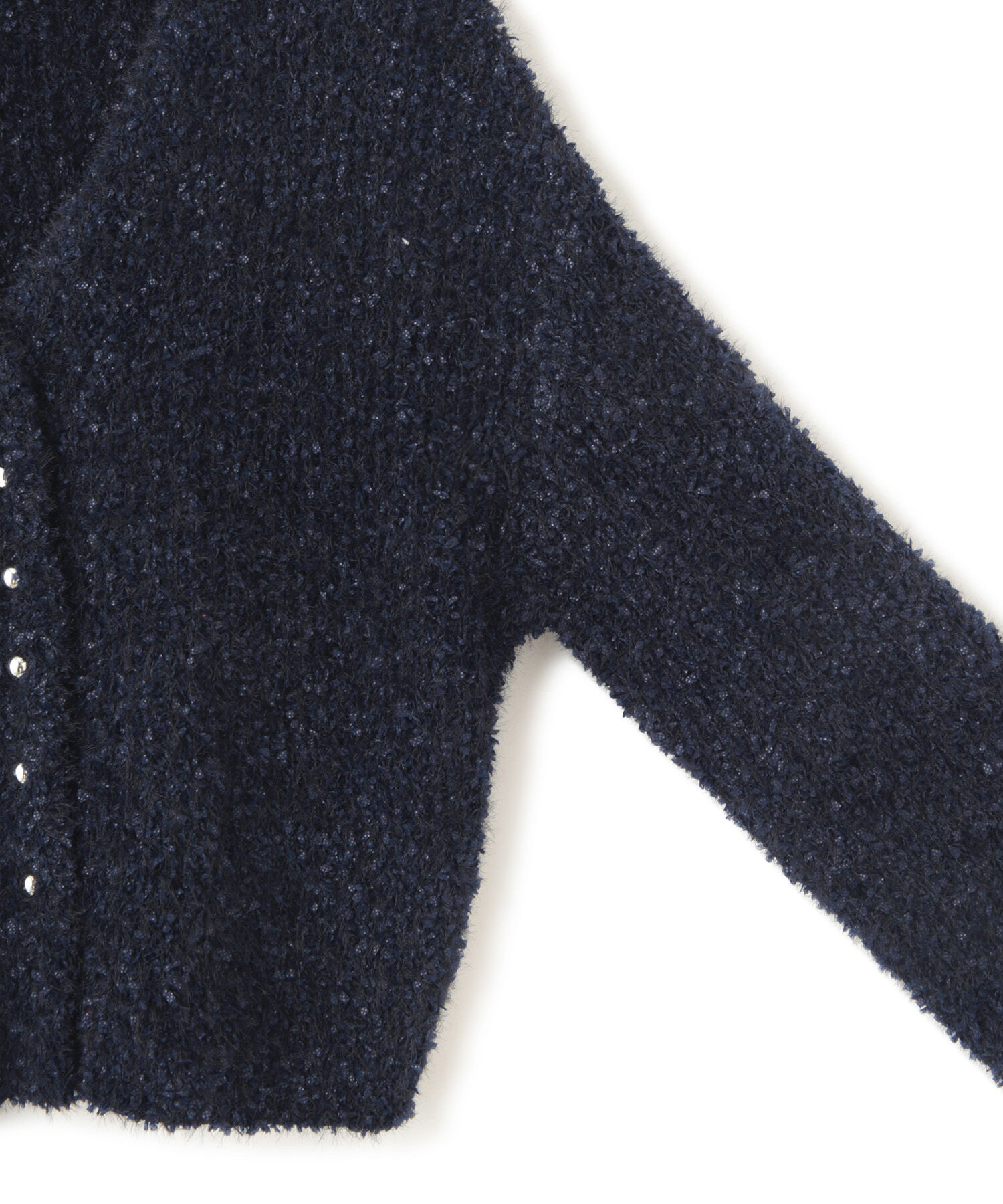 VIS「フェザーリボンヤーン多釦カーディガン」|カーディガン|