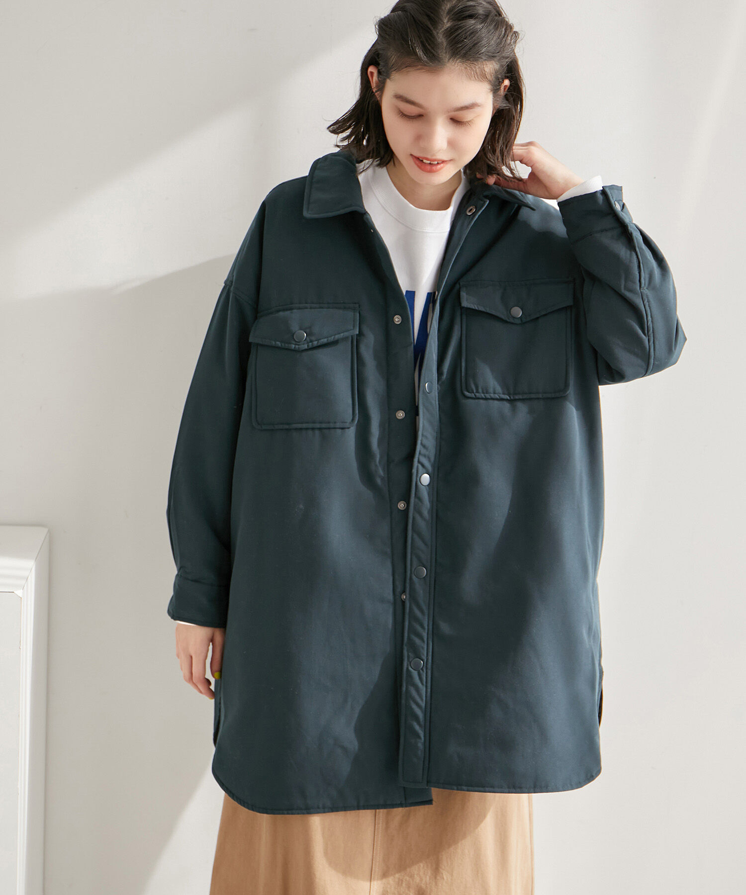 ROPE' PICNIC R「撥水加工/中わたシャツジャケット」|ブルゾン・スタジャン|