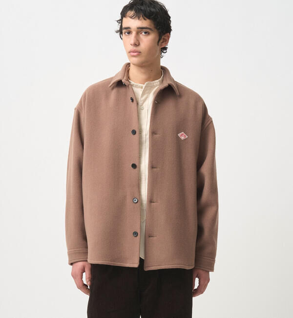 DANTON「DANTON | ウールメルトン シャツジャケット MEN」|テーラードジャケット|