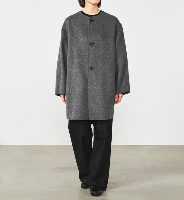 ORCIVAL「ORCIVAL | リバーウール ノーカラーコート WOMEN」|ノーカラーコート|