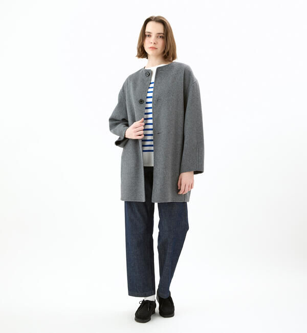 ORCIVAL「ORCIVAL | リバーウール ノーカラーコート WOMEN」|ノーカラーコート|