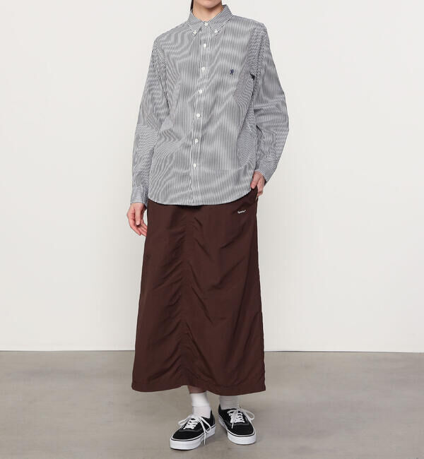  「Gymphlex | コットン 長袖ボタンダウンシャツ STRIPE WOMEN」|シャツ・ブラウス|