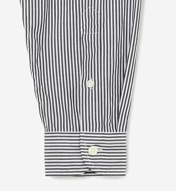  「Gymphlex | コットン 長袖ボタンダウンシャツ STRIPE WOMEN」|シャツ・ブラウス|