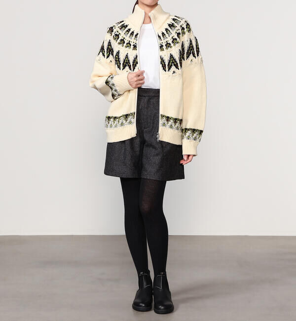  「COOHEM | 〈別注〉ノルディック ニットブルゾン WOMEN」|ニット・セーター|