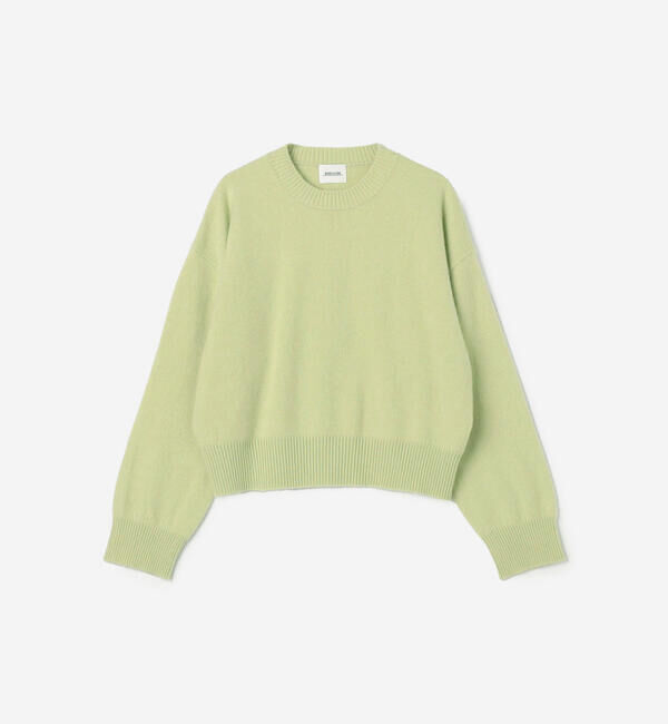 Morris & Sons「MORRIS & SONS | カシミヤ クルーネックニット WOMEN」|ニット・セーター|GREEN