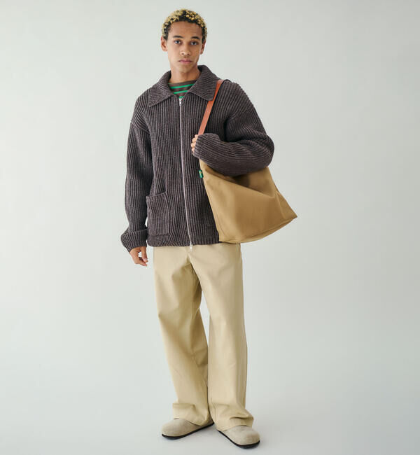  「RYE TENDER | 〈別注〉フルジップ ニットブルゾン MEN」|ニット・セーター|