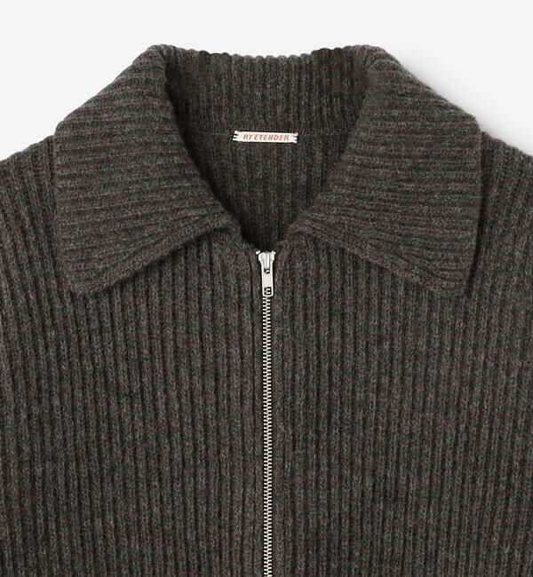  「RYE TENDER | 〈別注〉フルジップ ニットブルゾン MEN」|ニット・セーター|