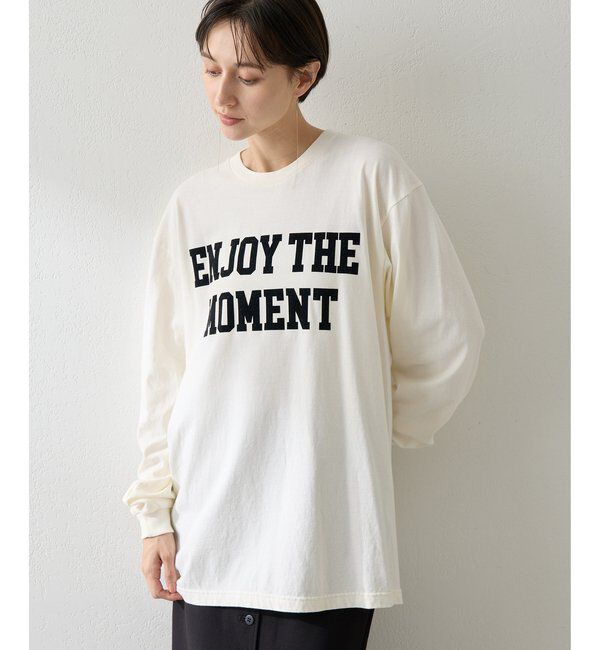  「フロッキープリントロングTシャツ」|Tシャツ・カットソー|