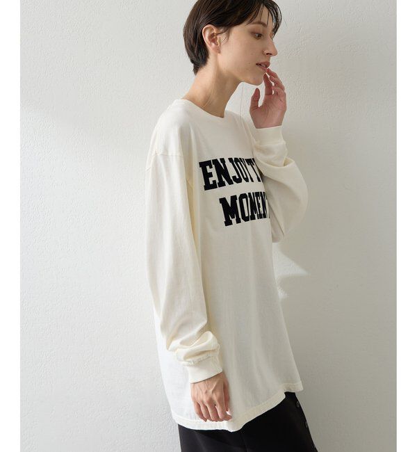  「フロッキープリントロングTシャツ」|Tシャツ・カットソー|