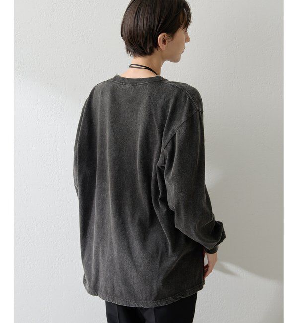  「フロッキープリントロングTシャツ」|Tシャツ・カットソー|