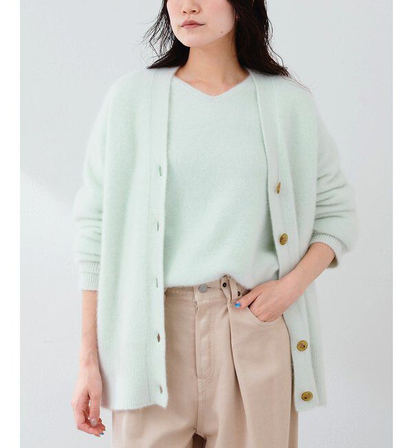  「フォックスウールロングカーディガン」|ニット・セーター|